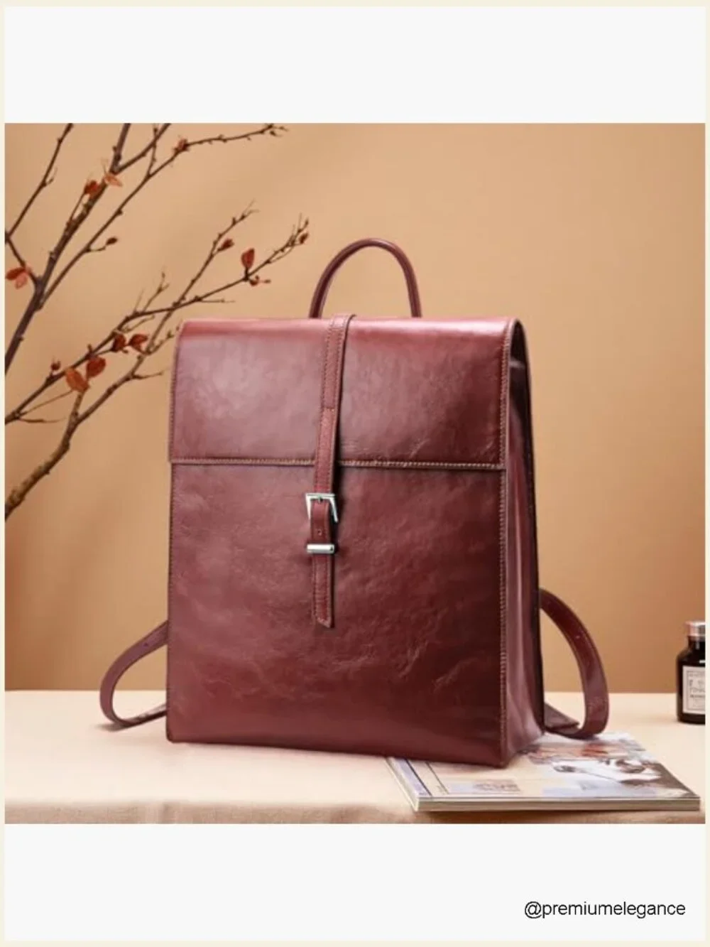 Genuine Leather Backpack for Work 14